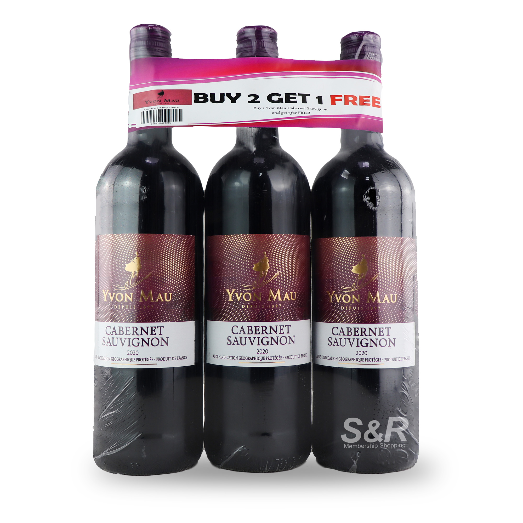Yvon Mau Cabernet Sauvignon Red Wine 3pcs Yvon Mau Cabernet Sauvignon Red Wine 3pcs